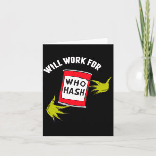 Clic Will Work For Who Hash Quote  Card