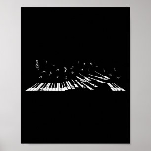 Clical Music Ano Player Gift Music Notes Ano Poster