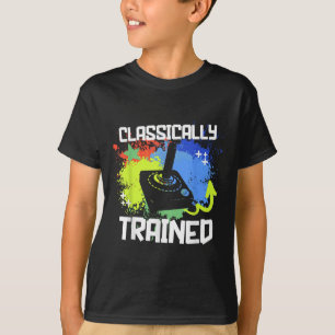 Clically Trained Video Game Retro Gaming Joystick T-Shirt