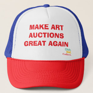 Click, Bid, Collect. Book  Trucker Hat