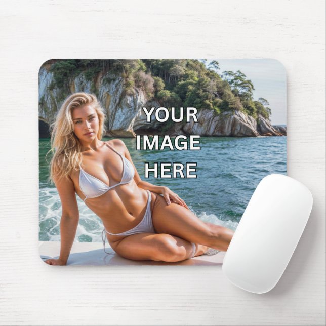 CLICK! 🖱️ Custom Mouse Pad – Add Image or Text (With Mouse)