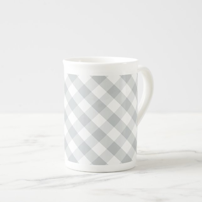 Click Customise it Change Grey to Your Colour Pick Bone China Mug (Front Right)