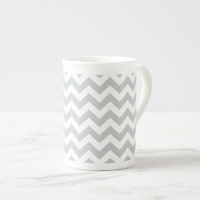 Click Customise it Change Grey to Your Colour Pick Bone China Mug (Front Right)