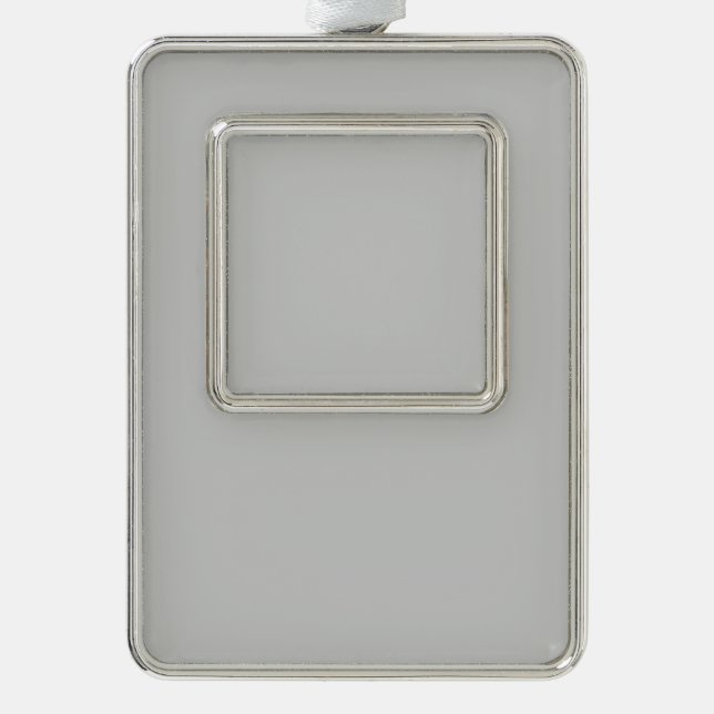 Click Customise it Change to Your Own Silver Plated Framed Ornament (Front)