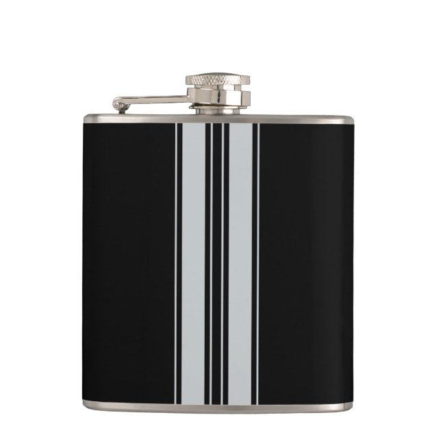 Click Customise to Change Grey to Your Colour Pick Hip Flask (Front)
