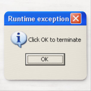 Click OK to Terminate Mouse Mat