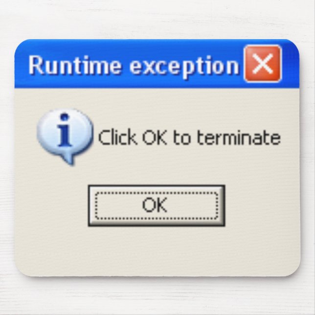 Click OK to Terminate Mouse Mat (Front)