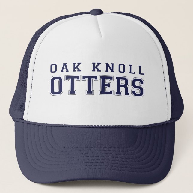 (click to change hat colour) Oak Knoll Otters (Front)
