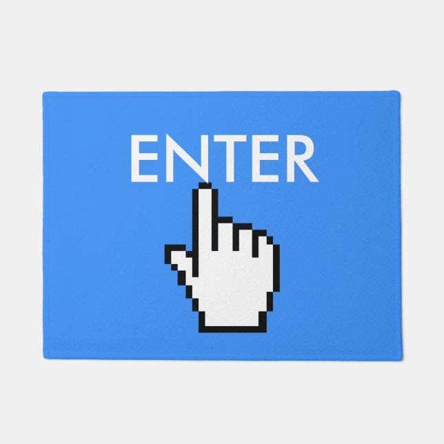 Click to Enter Geeky Doormat (Front)