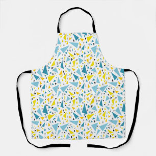 Click to favourite design  Yellow and blue triangl Apron