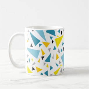 Click to favourite design  Yellow and blue triangl Coffee Mug