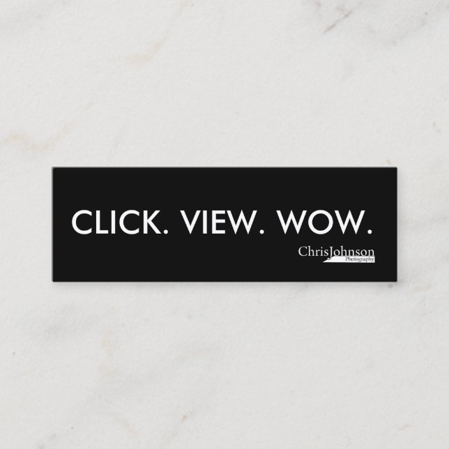CLICK VIEW WOW MINI BUSINESS CARD (Front)