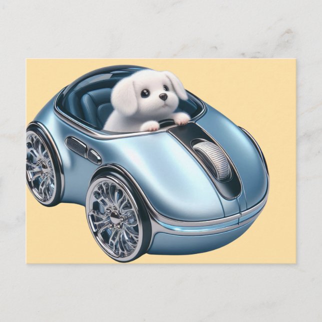 Click & Vroom: Puppy Driver 2. Edition Postcard (Front)