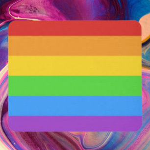 Click with Pride: Rainbow Flag Mouse Mat