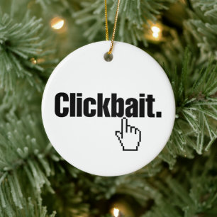 Clickbait. Ceramic Tree Decoration
