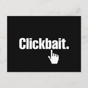 Clickbait. Postcard