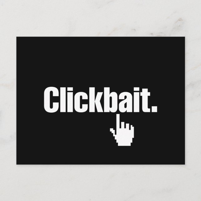 Clickbait. Postcard (Front)