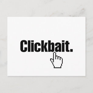 Clickbait. Postcard