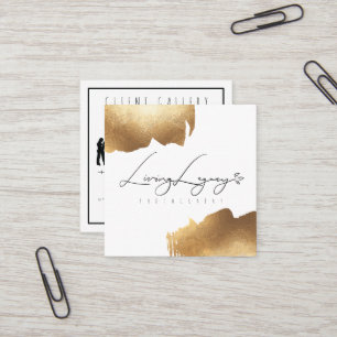 CLIENT ACCESS CARD   Gold Brush Minimalist