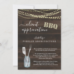 Client Appreciation Business BBQ Party Invitation