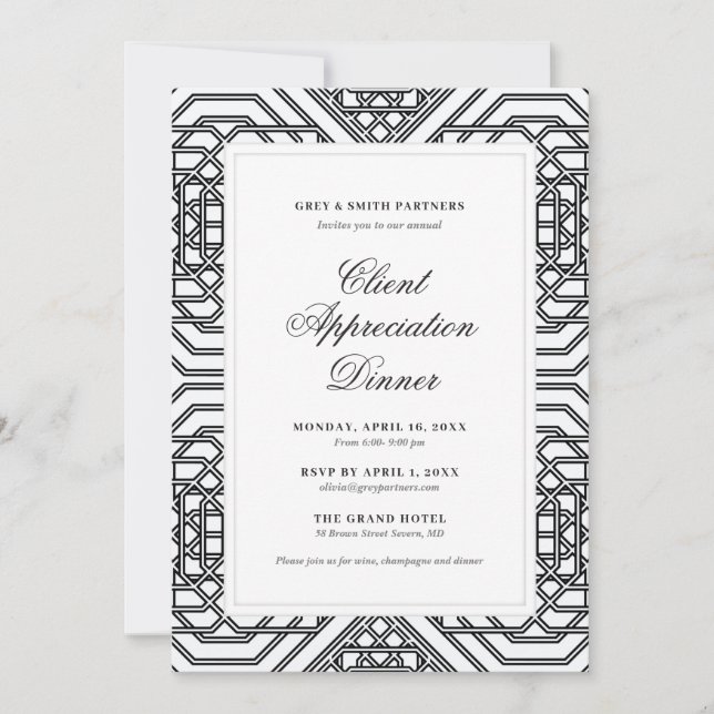 Client Appreciation Dinner Invitation (Front)
