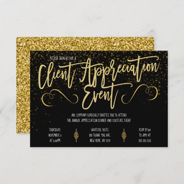 Client Appreciation Event Invitation (Front/Back)