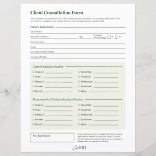 Client Consultation Sheet
