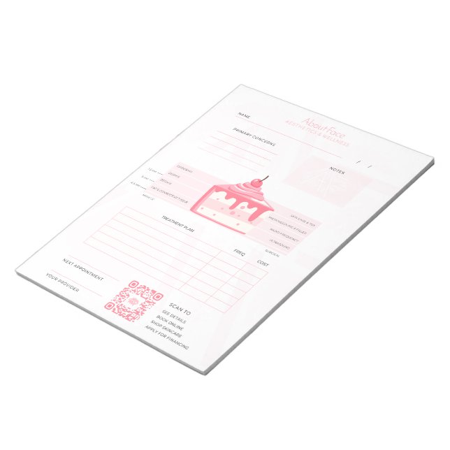 Client Consultation Sheet - Tear-away Notepad (Angled)