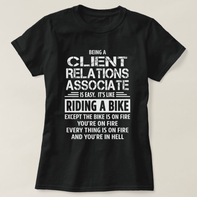 Client Relations Associate T-Shirt (Design Front)