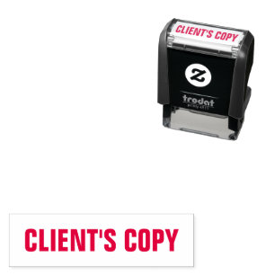 Client's Copy Office Supplies Business Self-inking Stamp