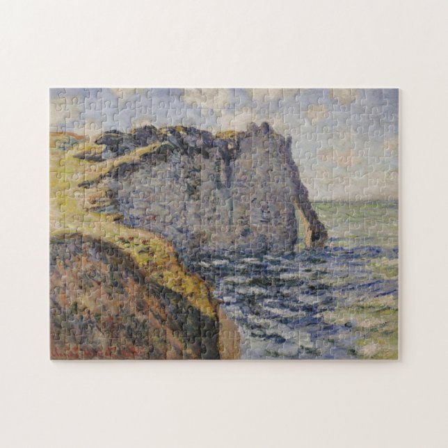 Cliff and Porte d'Aval Monet Fine Art Jigsaw Puzzle (Horizontal)