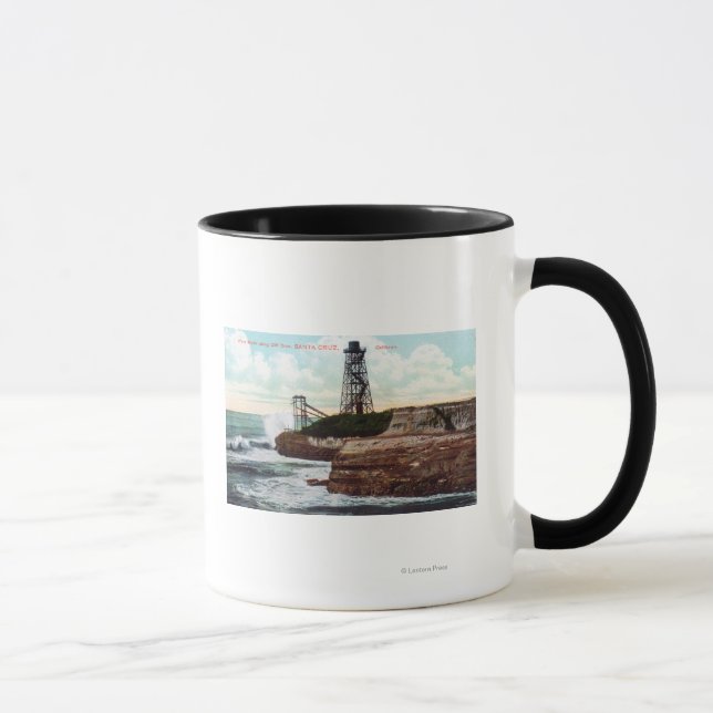Cliff Drive View of the Wave Motor Mug (Right)