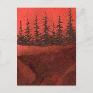 "Cliff Hanger #14" Country Roads Postcard