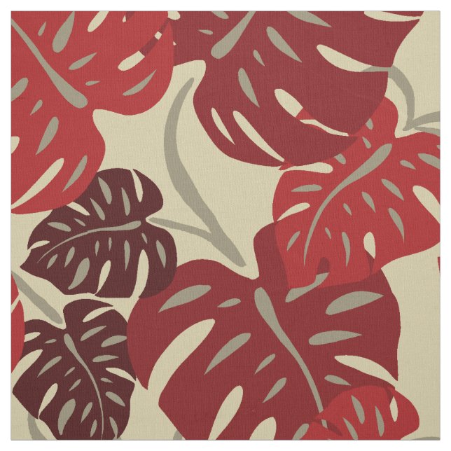 Cliff Hanger Hawaiian Monstera Leaf Fabric (Swatch)
