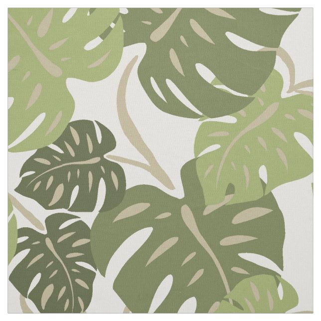 Cliff Hanger Hawaiian Monstera Leaf Fabric (Swatch)