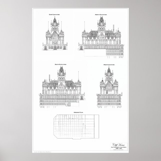 Cliff House 1907 Poster (Front)