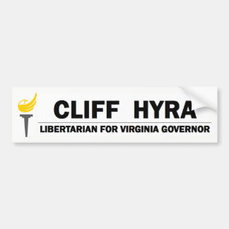 Cliff Hyra - Libertarian For Virginia Governor Bumper Sticker