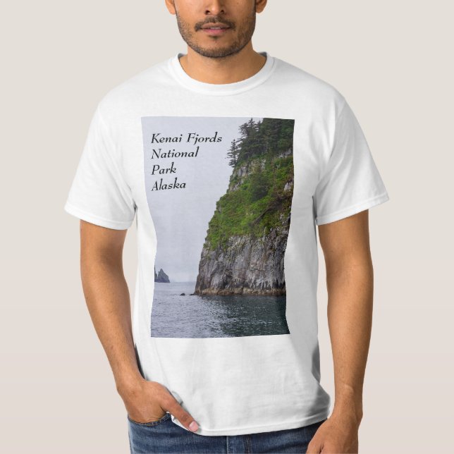 Cliff In Kenai Painterly T-Shirt (Front)