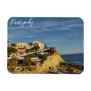 Cliff in Portugal landscape Carvoeiro  Magnet