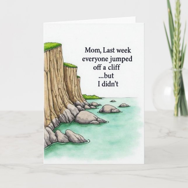 Cliff Mum Choice Message Card (Front)