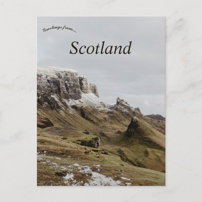Cliff on the Isle of Skye Scotland Postcard (Front)