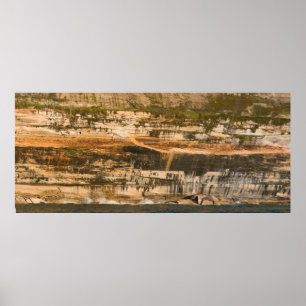 Cliff, Pictured Rocks National Lakeshore, Michigan Poster