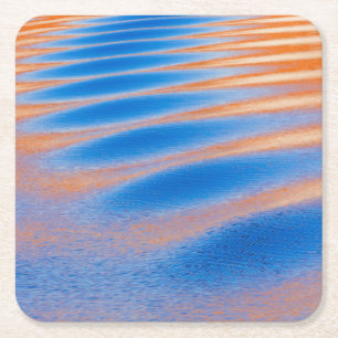 Cliff reflection in Lake Powell Glen Canyon, UT Square Paper Coaster
