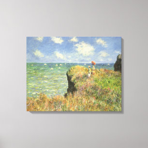 Cliff Walk at Pourville by Claude Monet Canvas Print