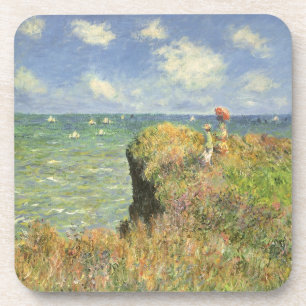 Cliff Walk at Pourville by Claude Monet Coaster