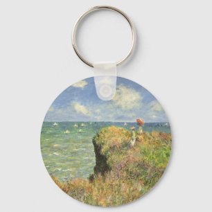 Cliff Walk at Pourville by Claude Monet Key Ring