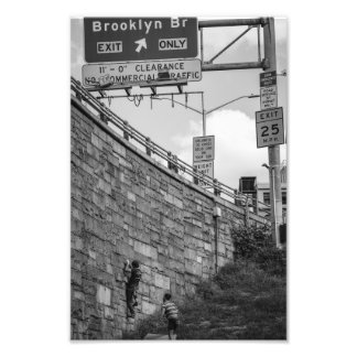 Cliffhanger: Brooklyn Bridge  Photo Print