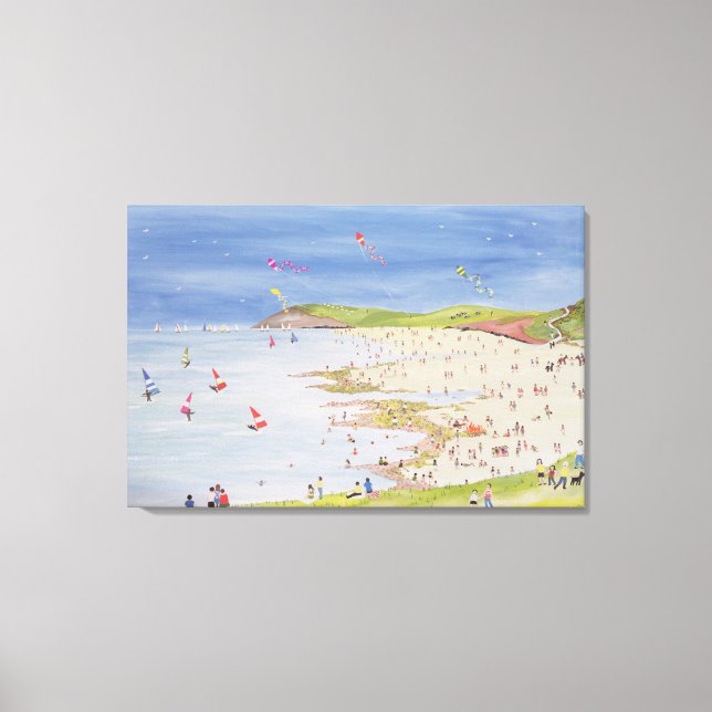 Cliffs and Bay Canvas Print (Front)