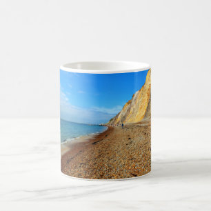 Cliffs and beach at Alum Bay Coffee Mug