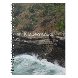 Cliffs at Kilauea Kauai Hawaii (my photography) Notebook